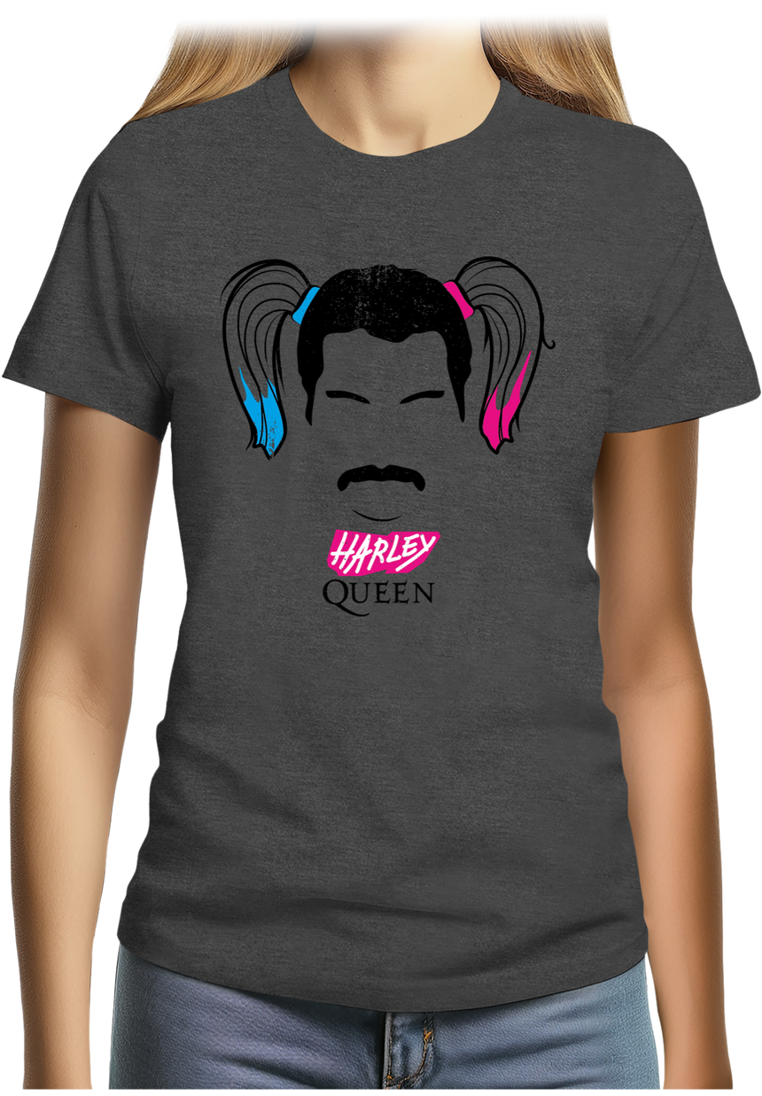 T-Shirt Femme Harley Queen, chanteur et super héros