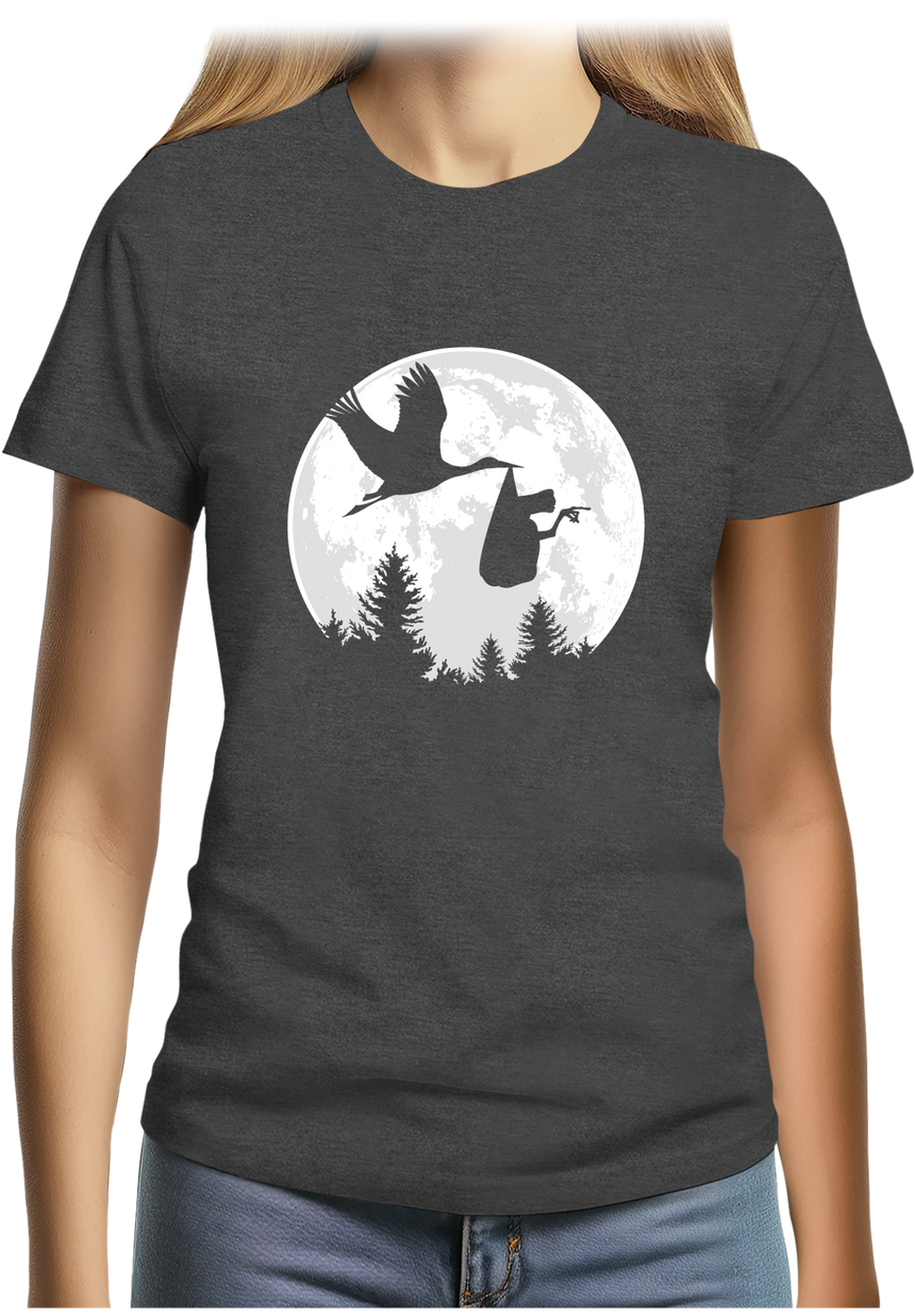 T-Shirt Femme Lune Cigogne