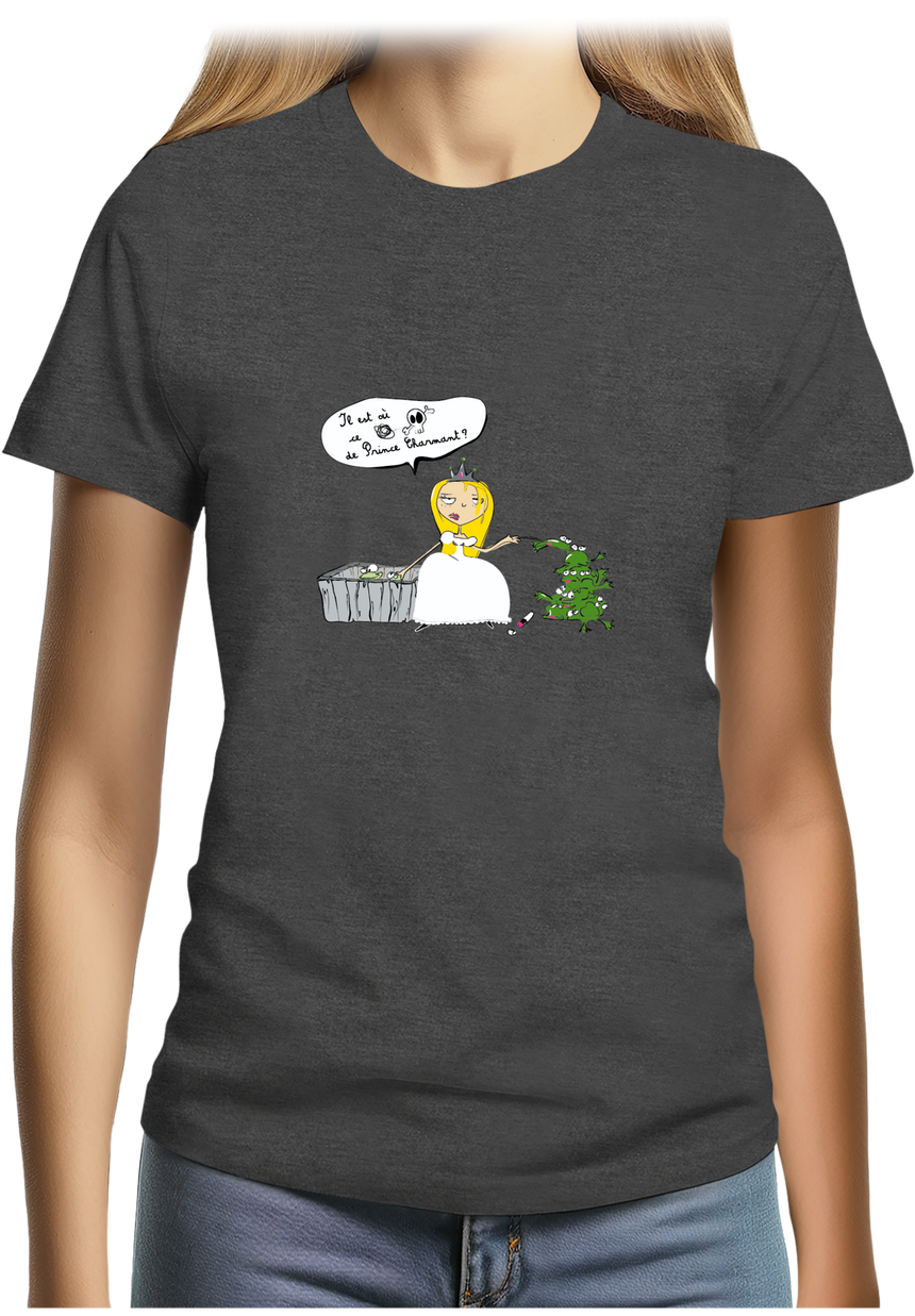 T-Shirt Femme Je cherche le prince charmant
