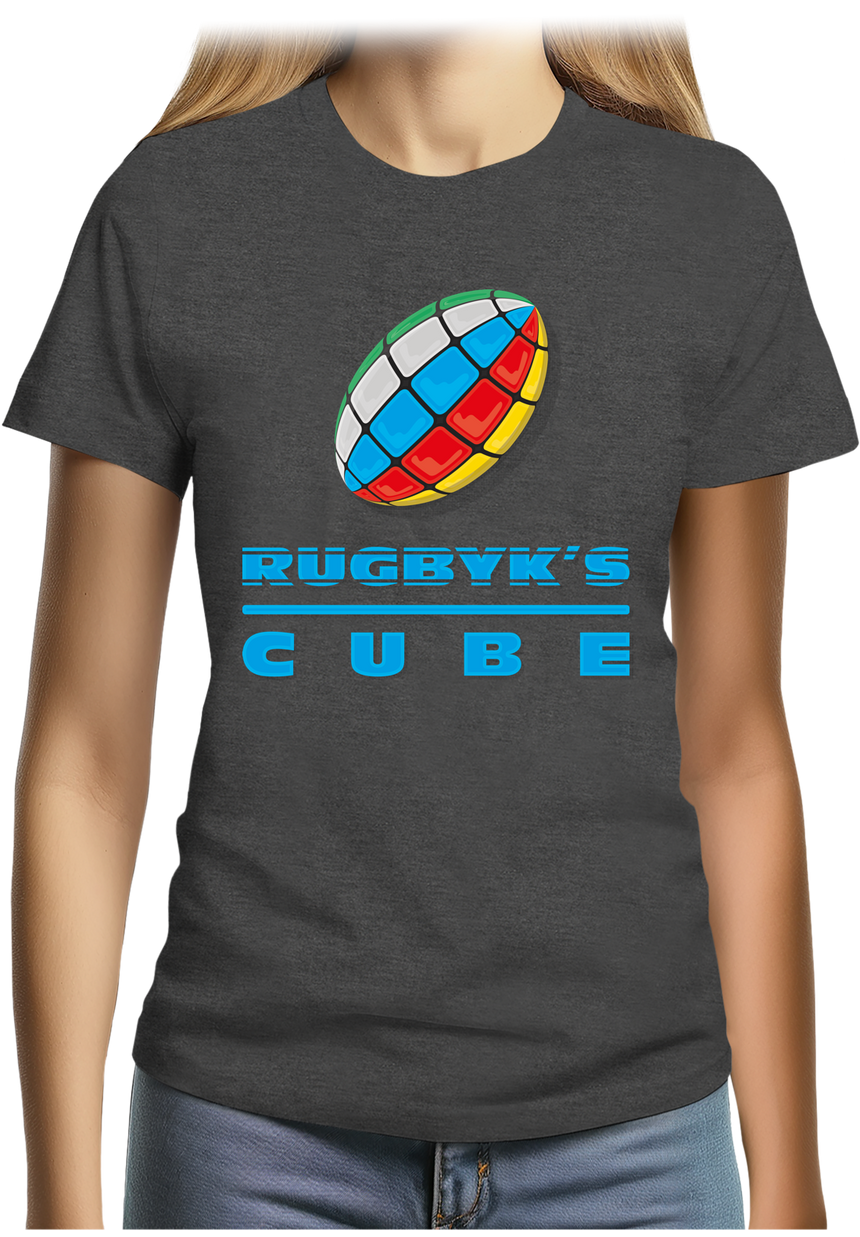 T-Shirt Femme Rugby cube