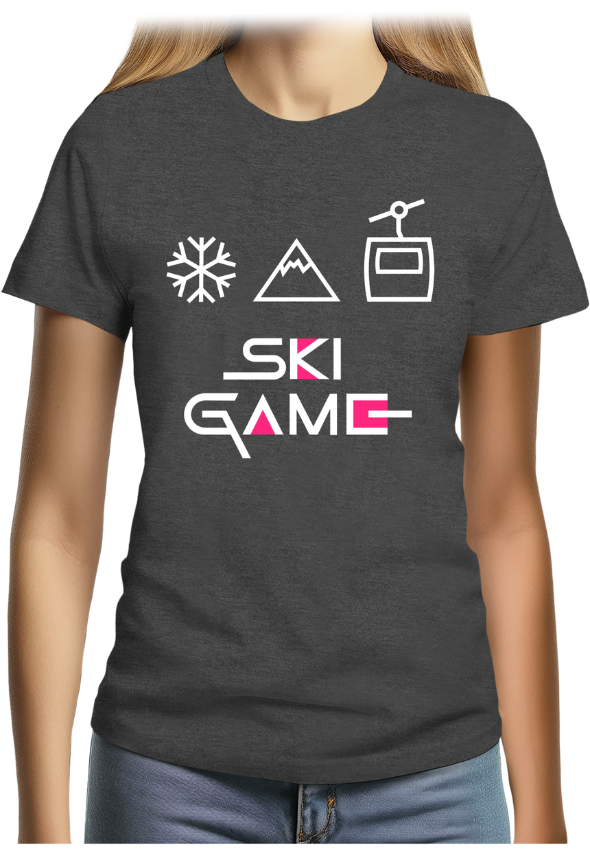 T-Shirt Femme Ski game
