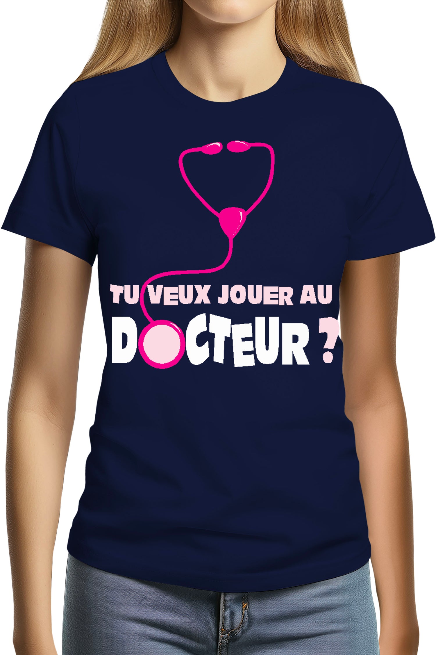 T-Shirt Femme Tu Veux Jouer Au Docteur