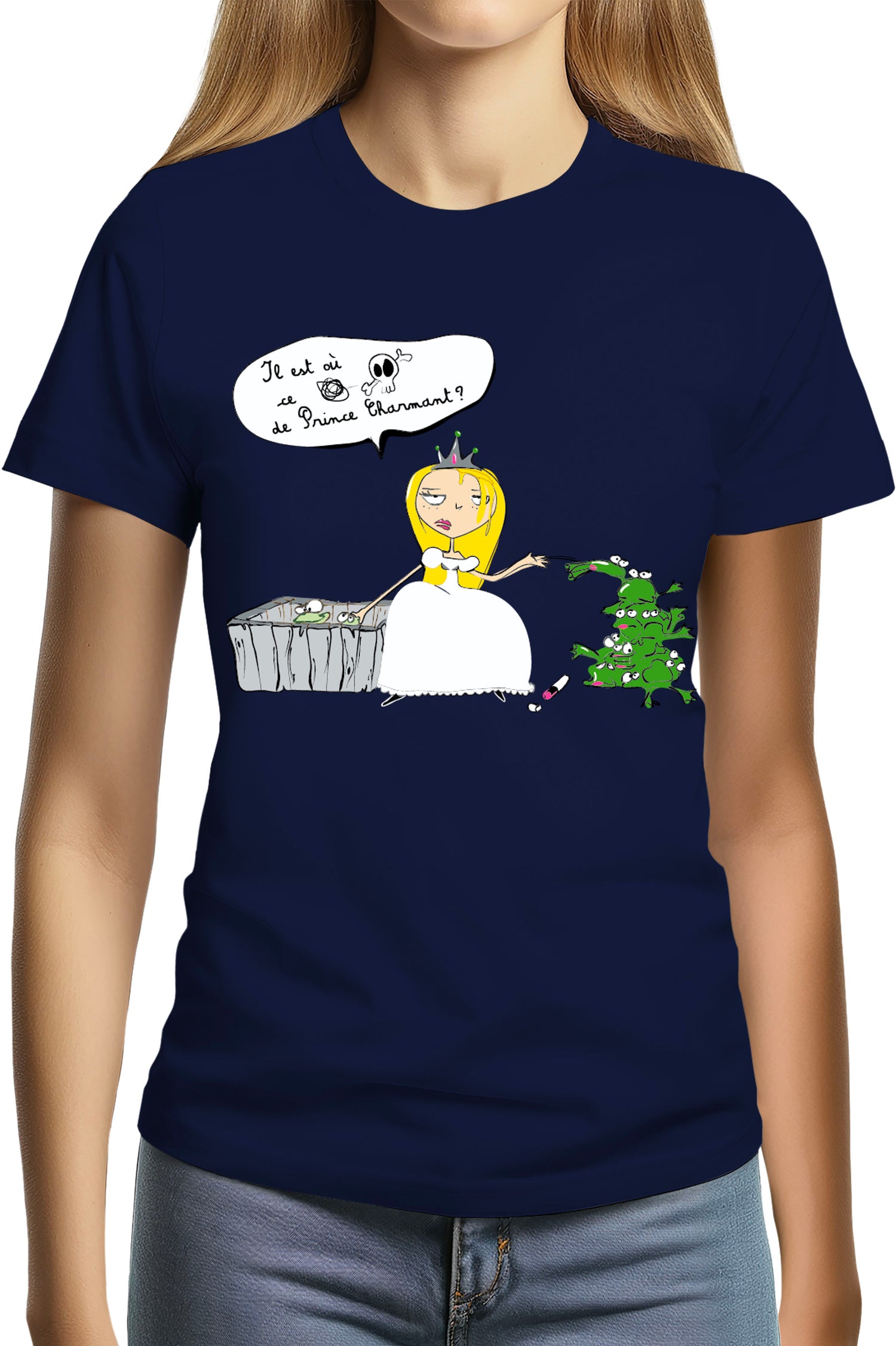 T-Shirt Femme Je cherche le prince charment