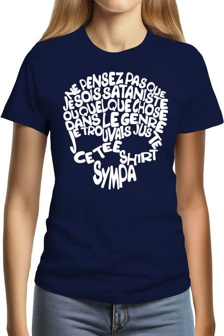 T-Shirt Femme Subliminable tête de mort
