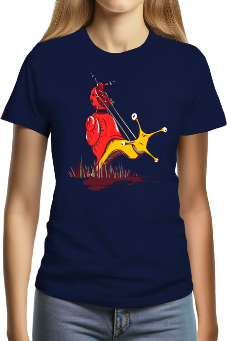 T-Shirt Femme Escargot Et Coccinelle