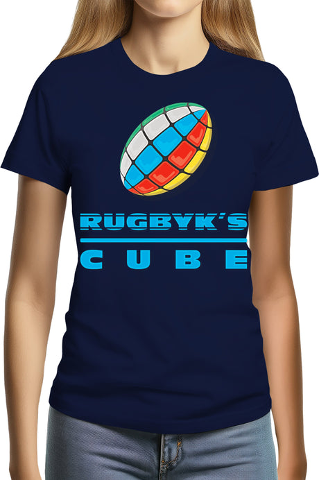 T-Shirt Femme Rugby cube