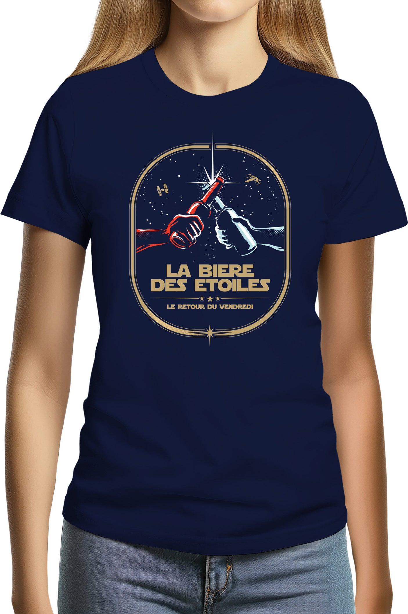 T-Shirt Femme La bière des étoiles le retour du vendredi