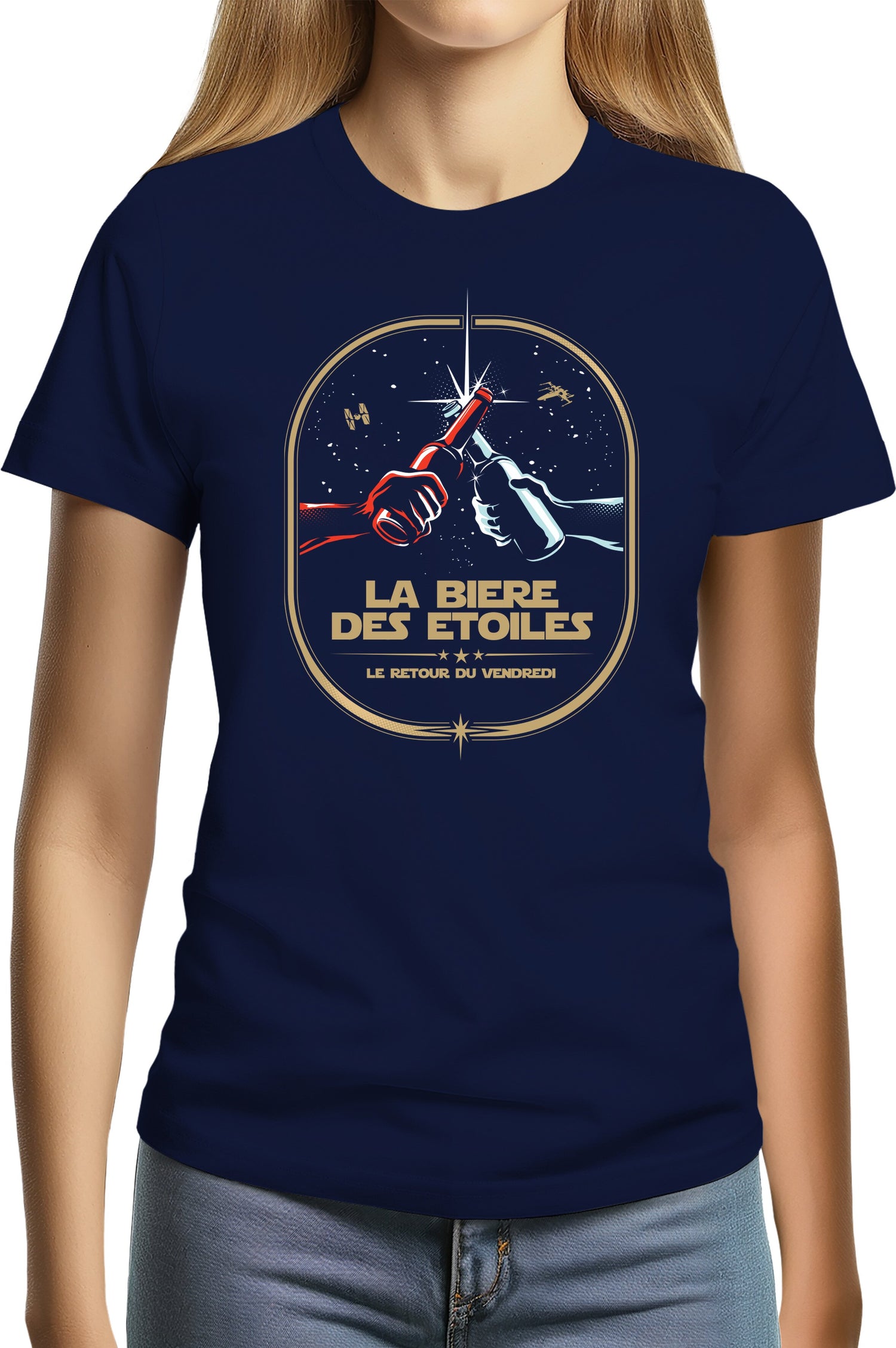 T-Shirt Femme La bière des étoiles le retour du vendredi