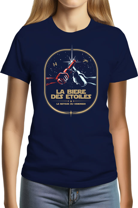 T-Shirt Femme La bière des étoiles le retour du vendredi