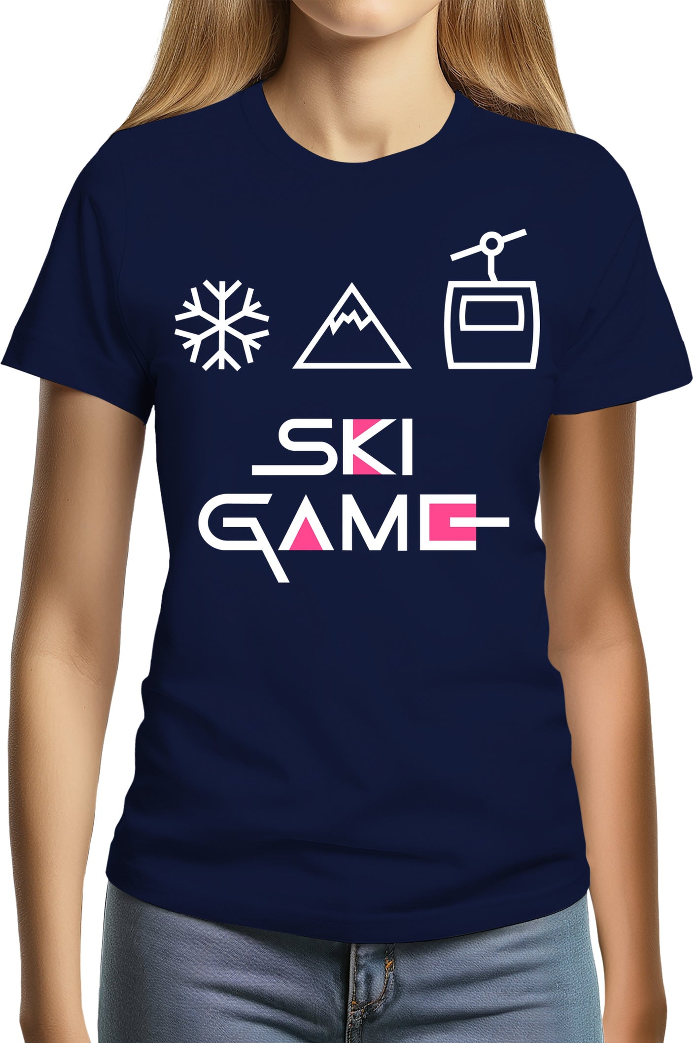 T-Shirt Femme Ski game