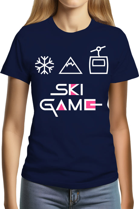 T-Shirt Femme Ski game