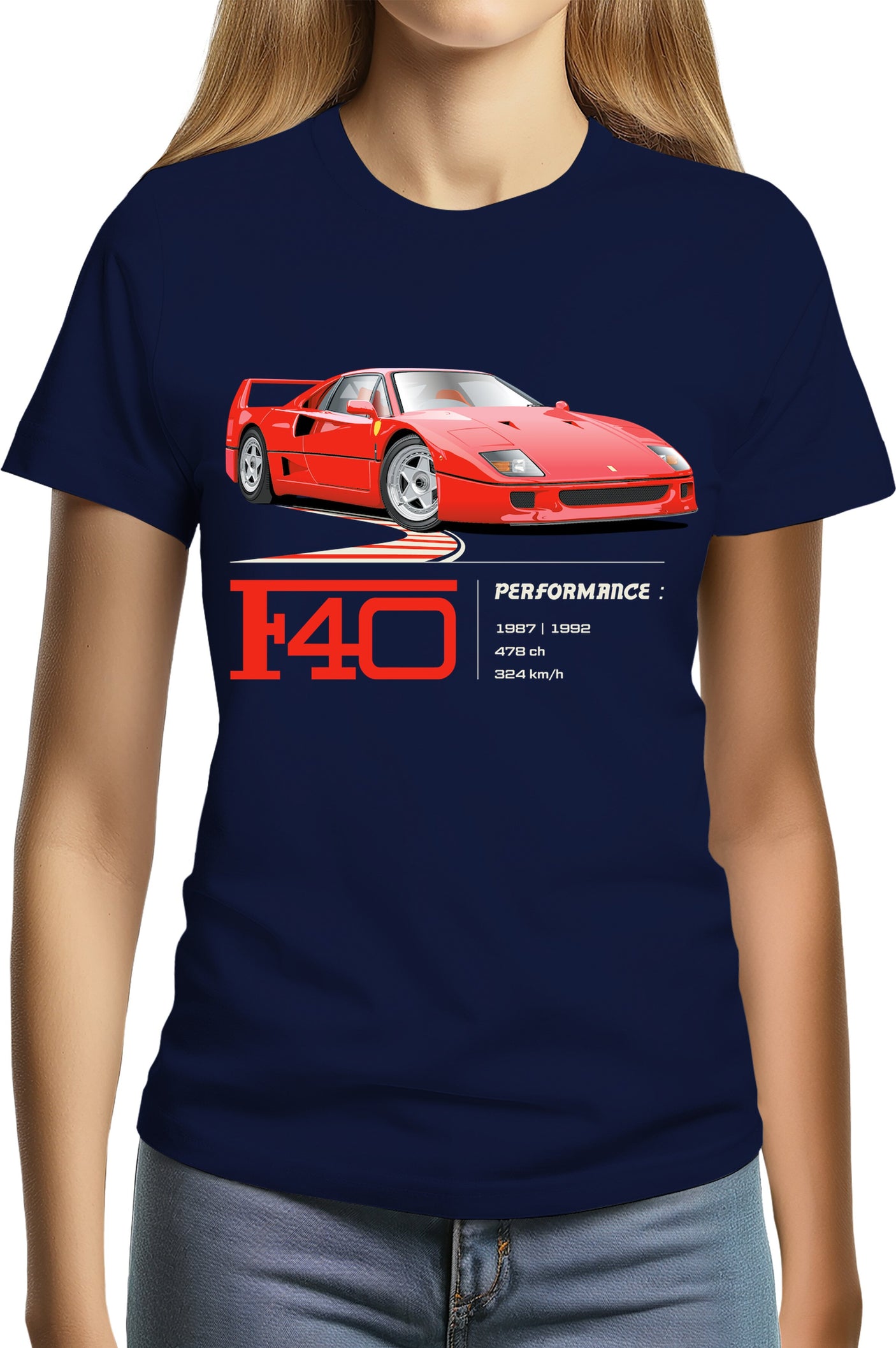 T-Shirt Femme F40 le V8 iconique