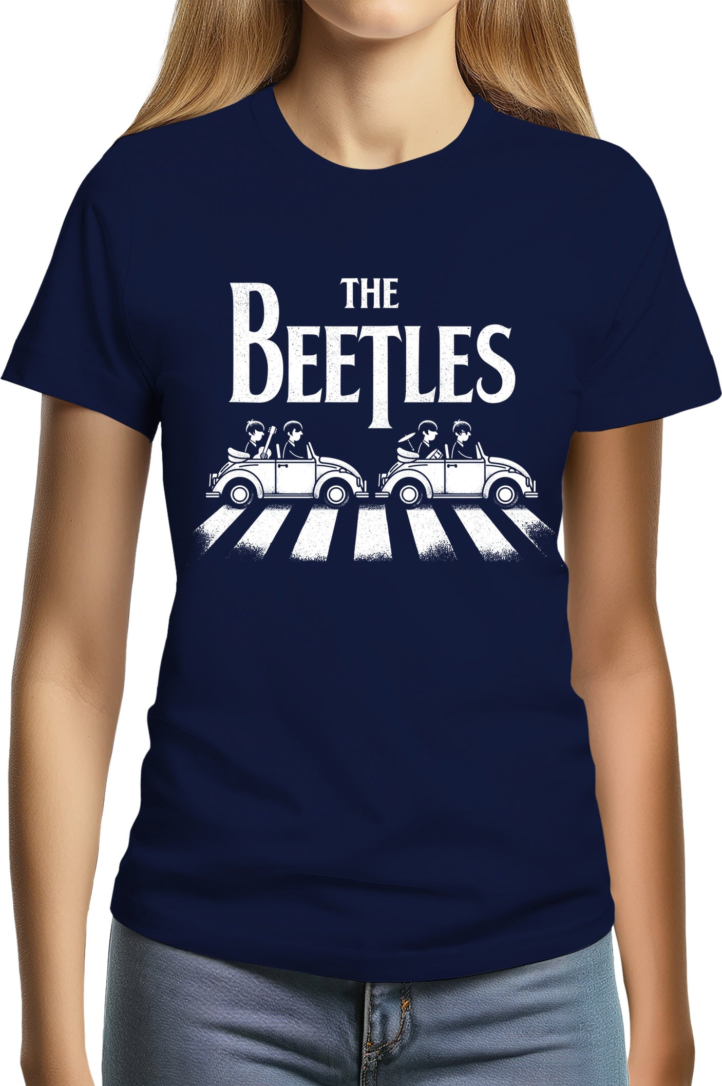 T-Shirt Femme The beetles, coccinelle qui traverse