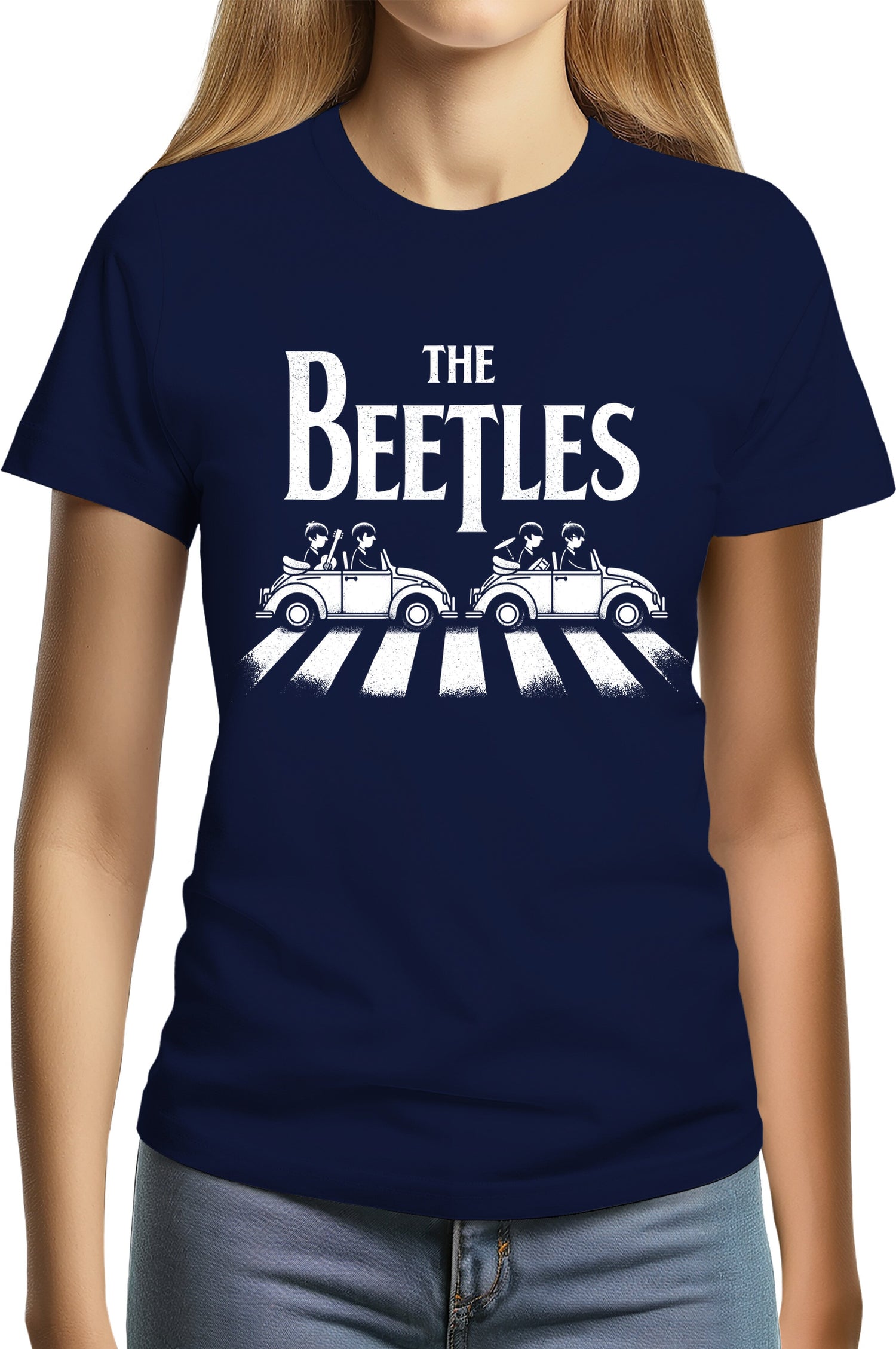 T-Shirt Femme The beetles, coccinelle qui traverse