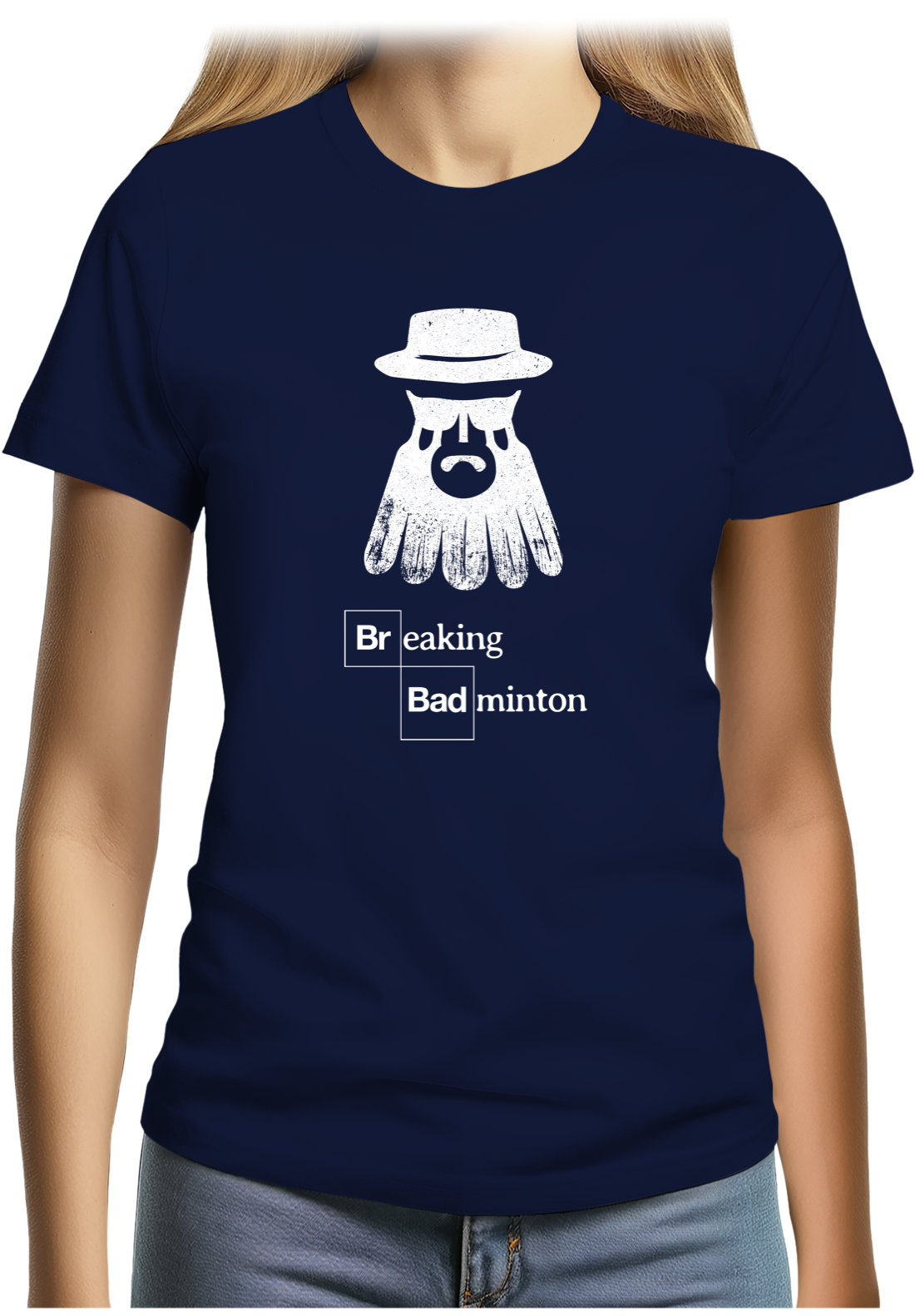 T-Shirt Femme Breaking Badminton