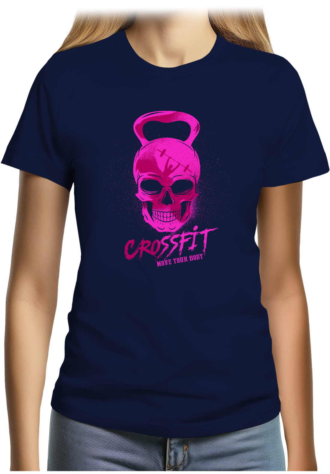 T-Shirt Femme Crossfit fluo