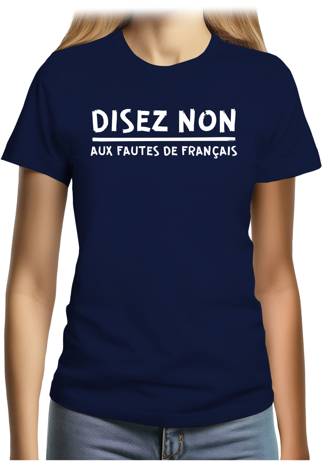 T-Shirt Femme Disez non aux fautes de français