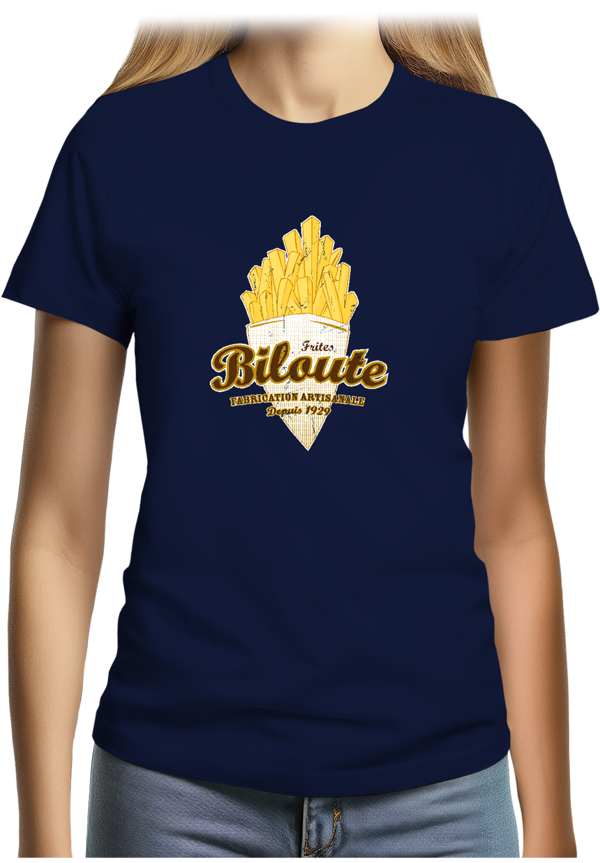 T-Shirt Femme Cornet de frites biloute