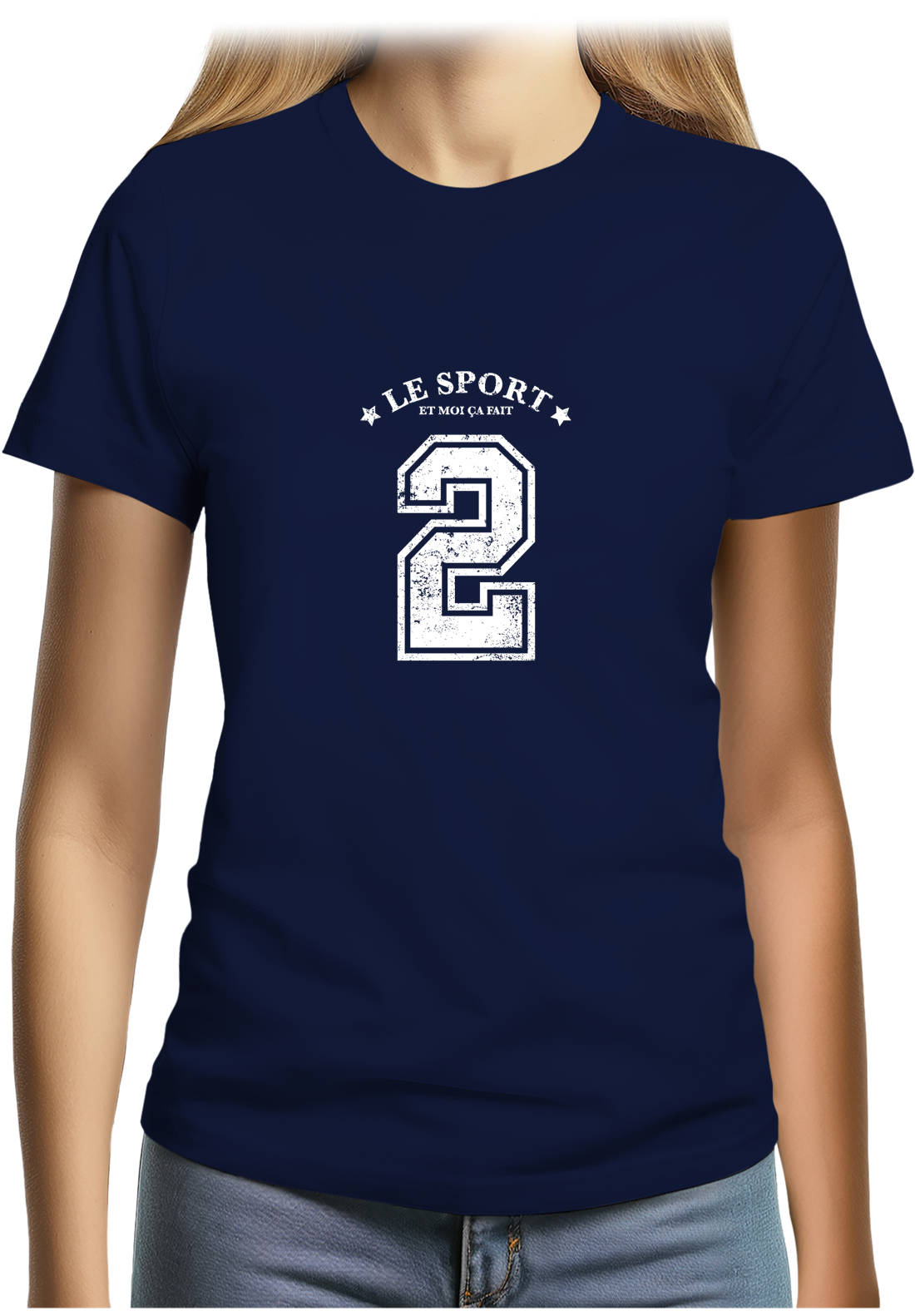 T-Shirt Femme Le sport et moi ça fait 2