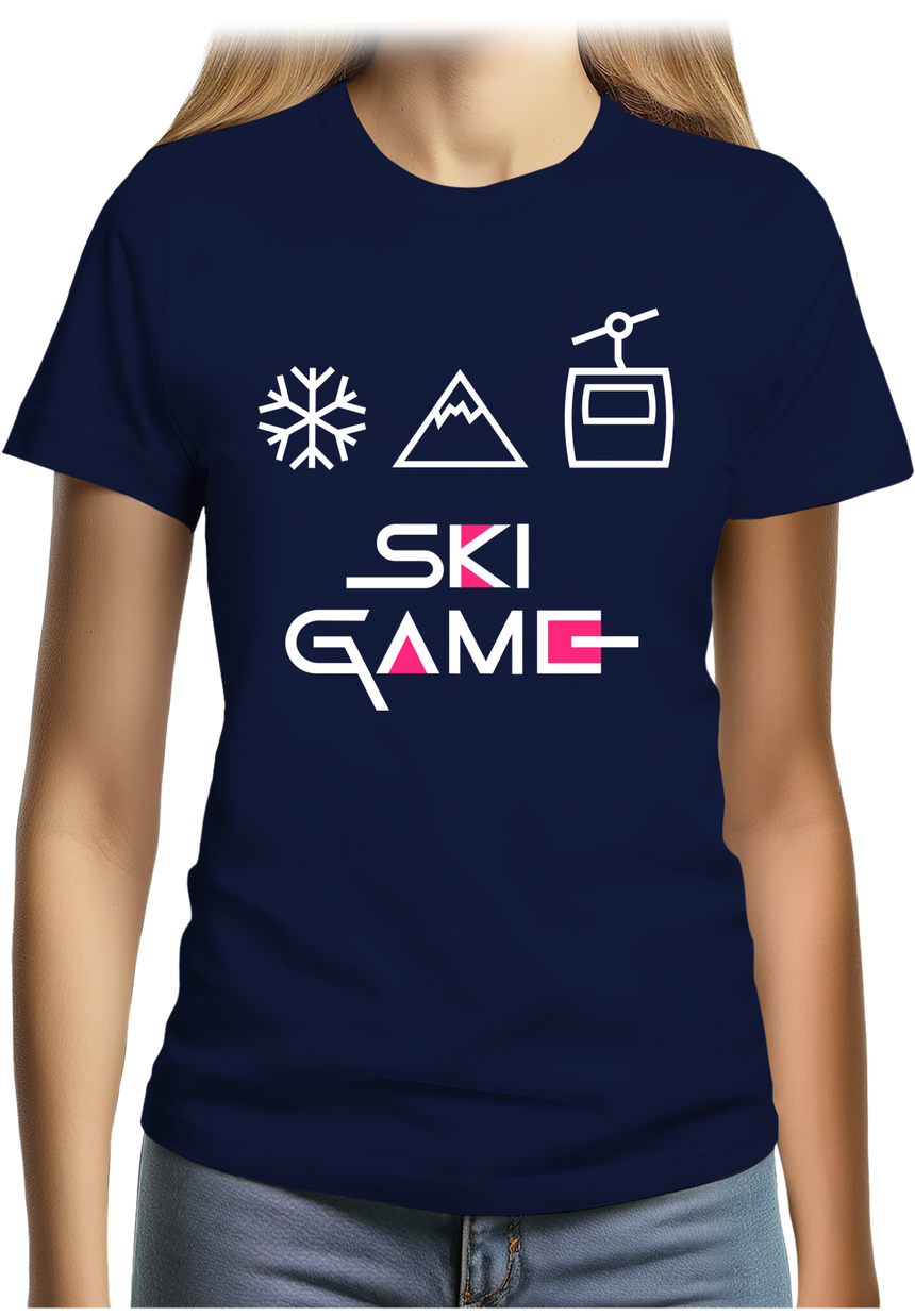 T-Shirt Femme Ski game