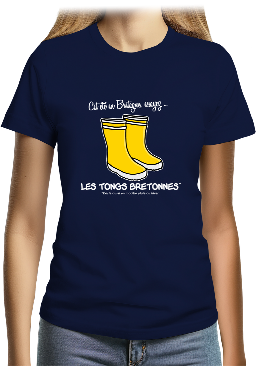 T-Shirt Femme Les Tongs Bretonnes