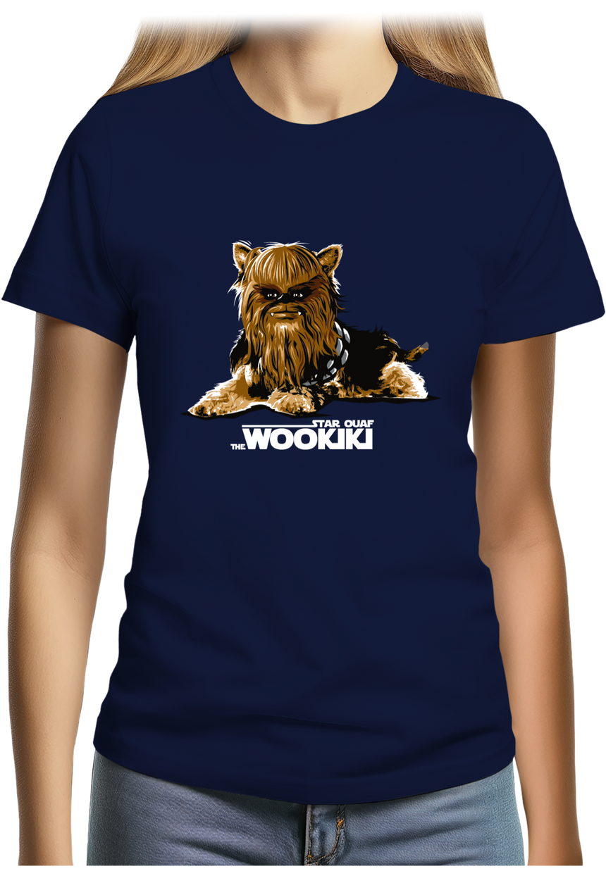 T-Shirt Femme Star ouaf, the Wookiki le chien