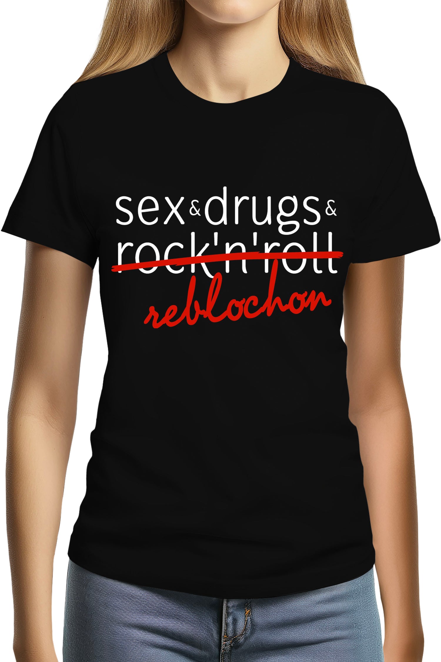 T-Shirt Femme Snow Sex Rock Fromage