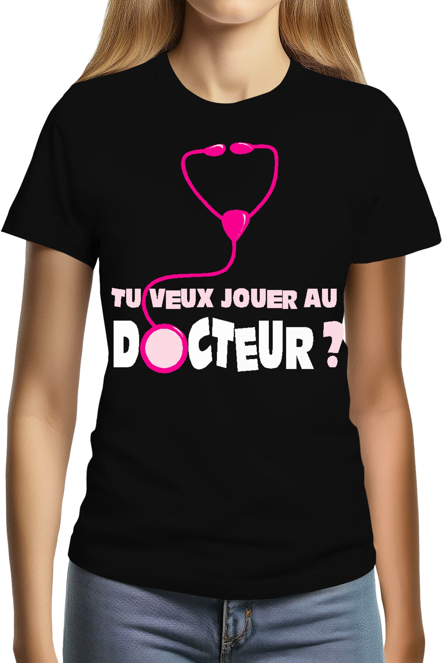 T-Shirt Femme Tu Veux Jouer Au Docteur