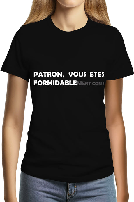 T-Shirt Femme Formidablement con patron