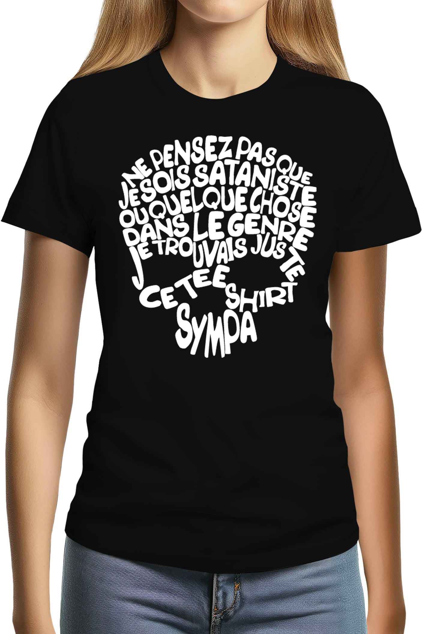 T-Shirt Femme Subliminable tête de mort