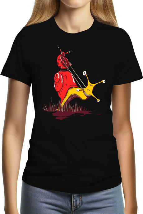 T-Shirt Femme Escargot Et Coccinelle