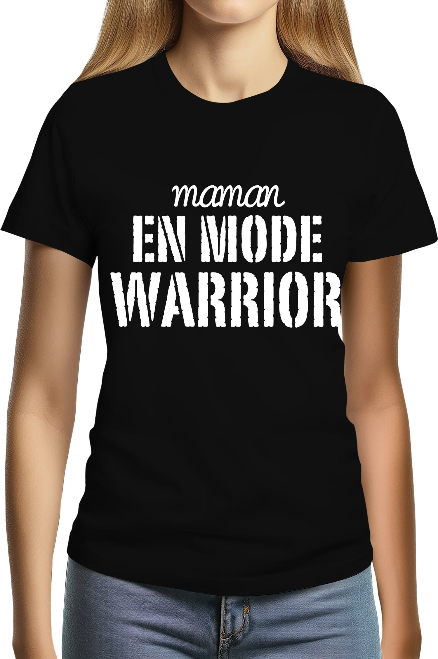T-Shirt Femme Maman en mode Warrior