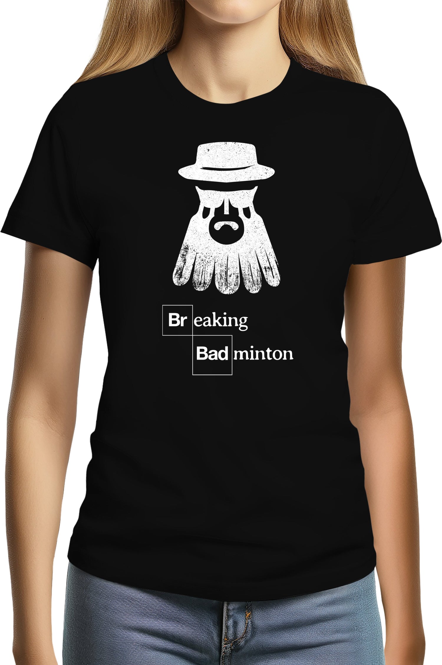 T-Shirt Femme Breaking Badminton