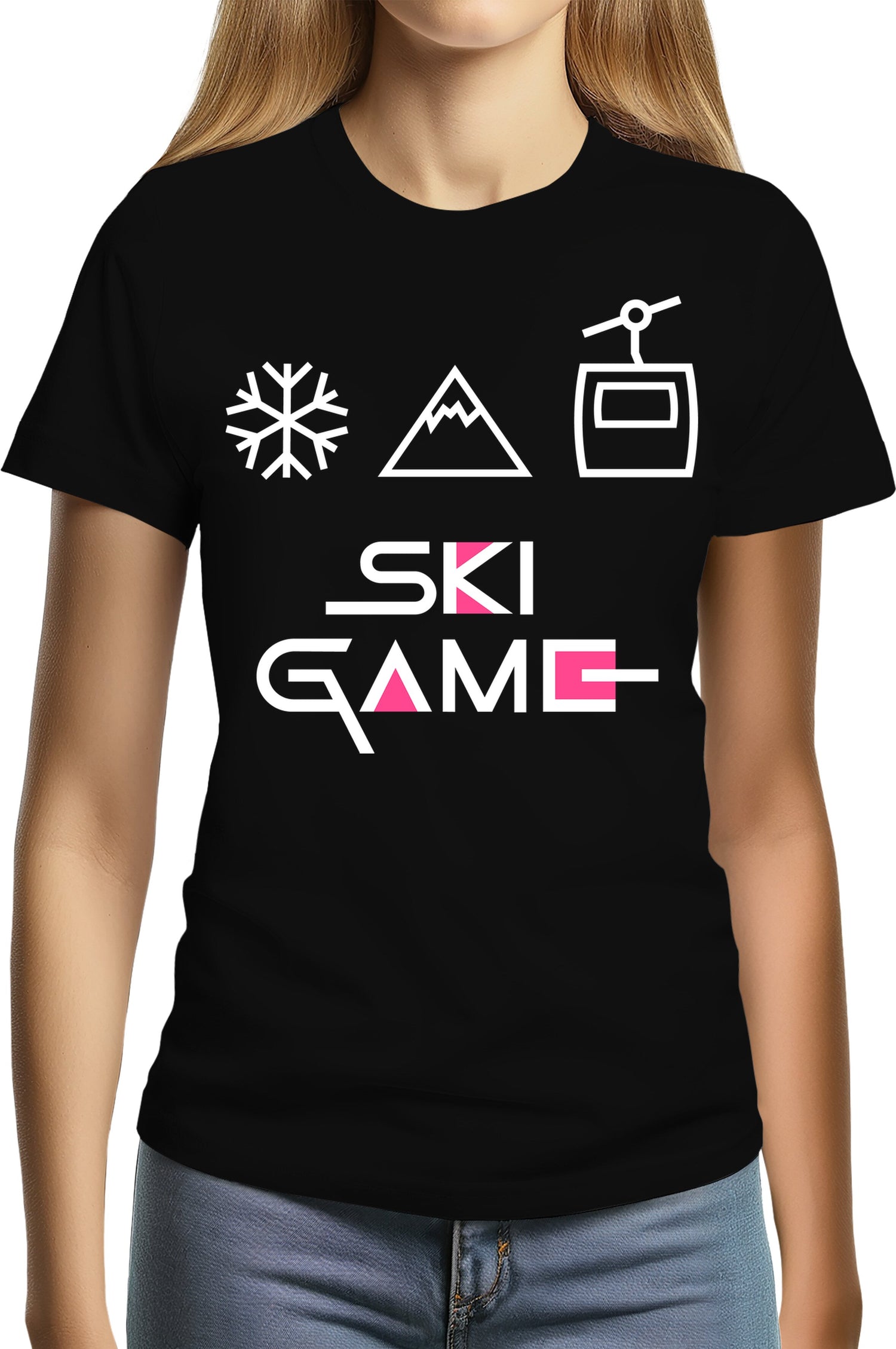 T-Shirt Femme Ski game