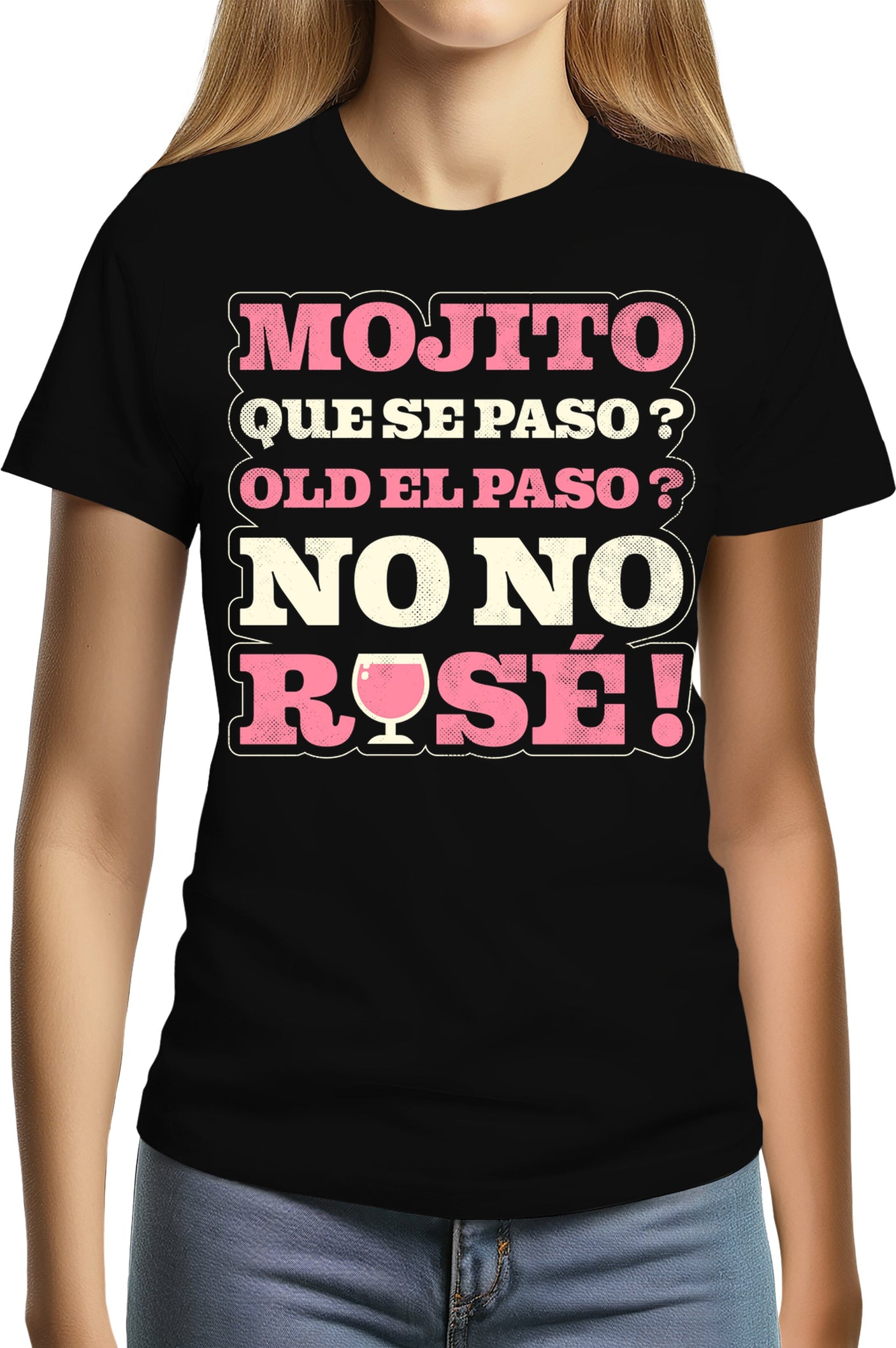T-Shirt Femme Que se paso ? No no rosé