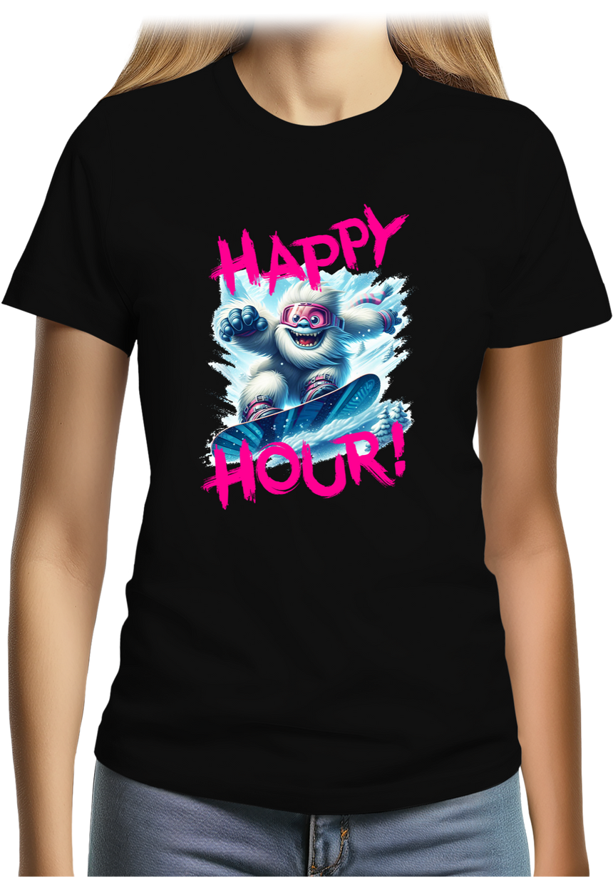 T-Shirt Femme Yeti snow en surf