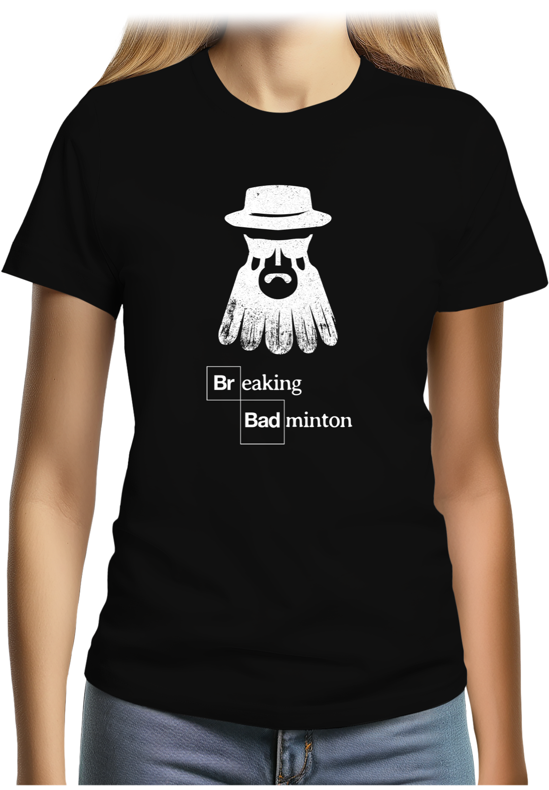 T-Shirt Femme Breaking Badminton