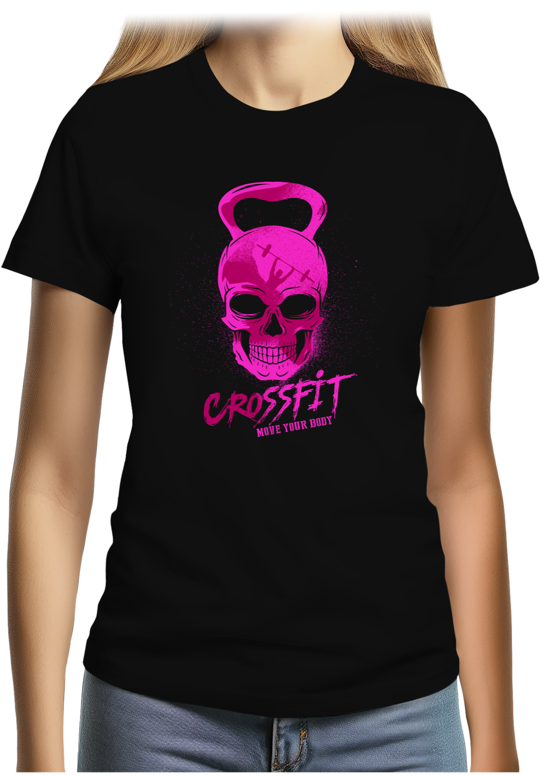 T-Shirt Femme Crossfit fluo