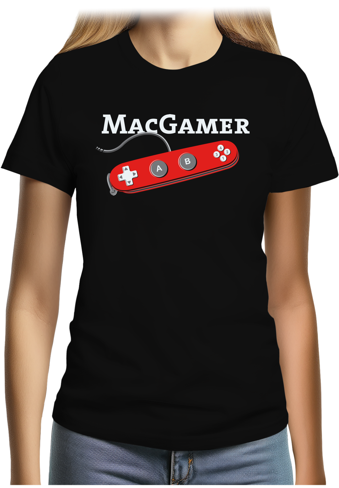 T-Shirt Femme La manette MacGamer