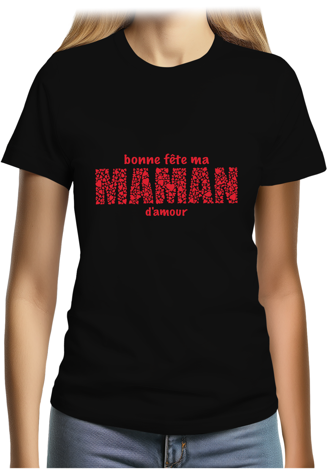 T-Shirt Femme Bonne fête maman d'amour