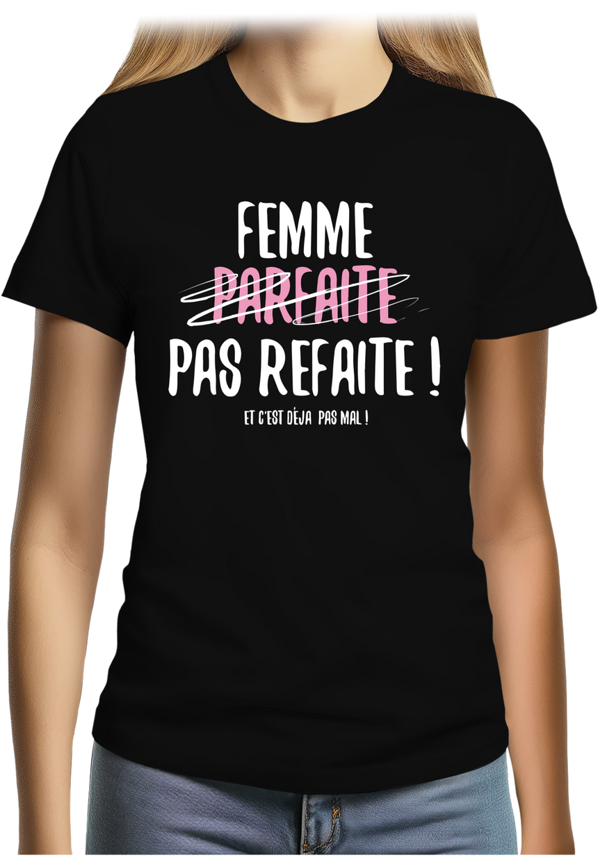 T-Shirt Femme Femme parfaite pas refaite