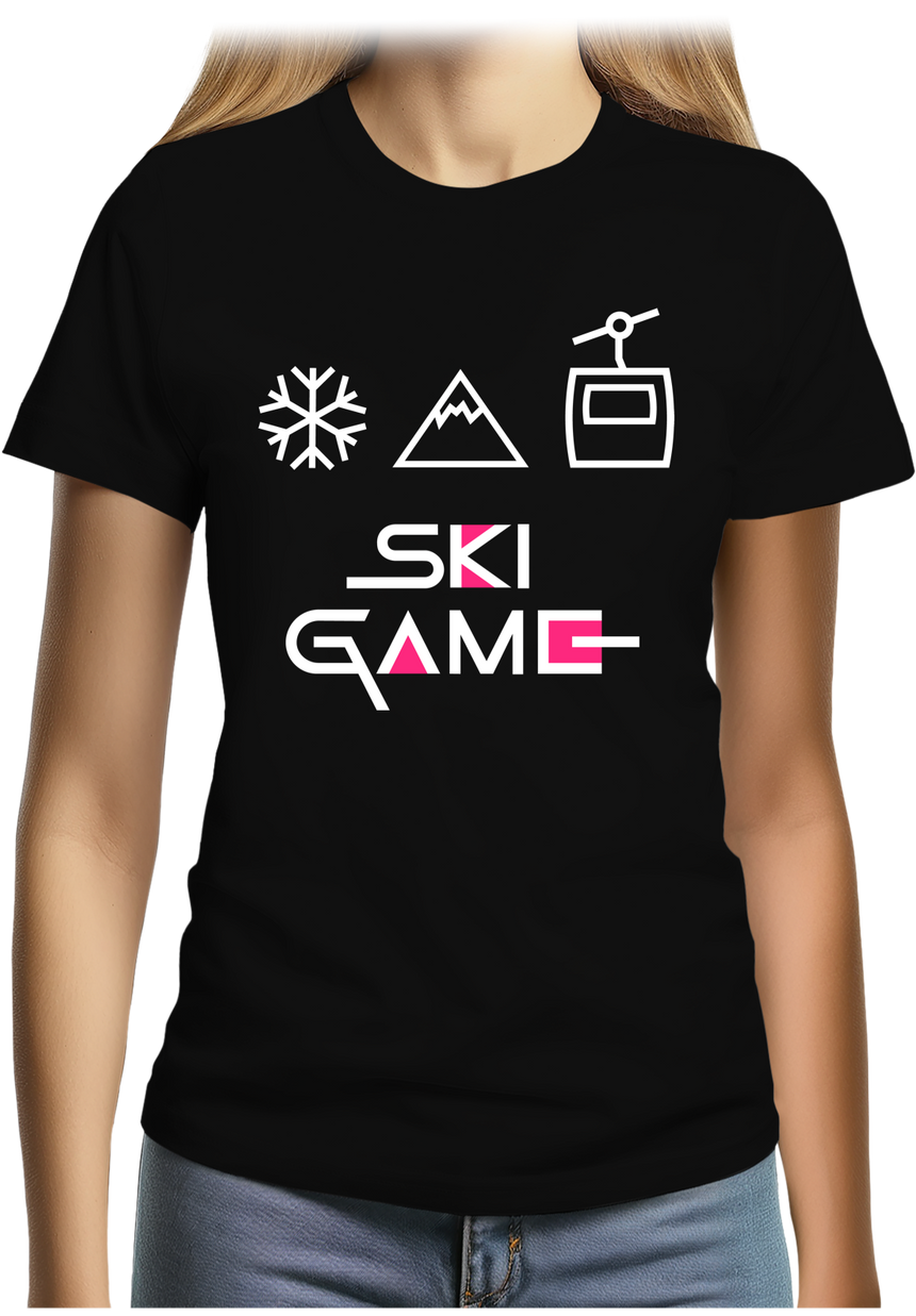T-Shirt Femme Ski game