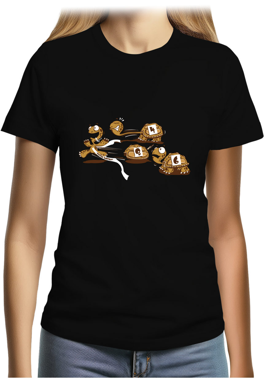 T-Shirt Femme Course de tortues