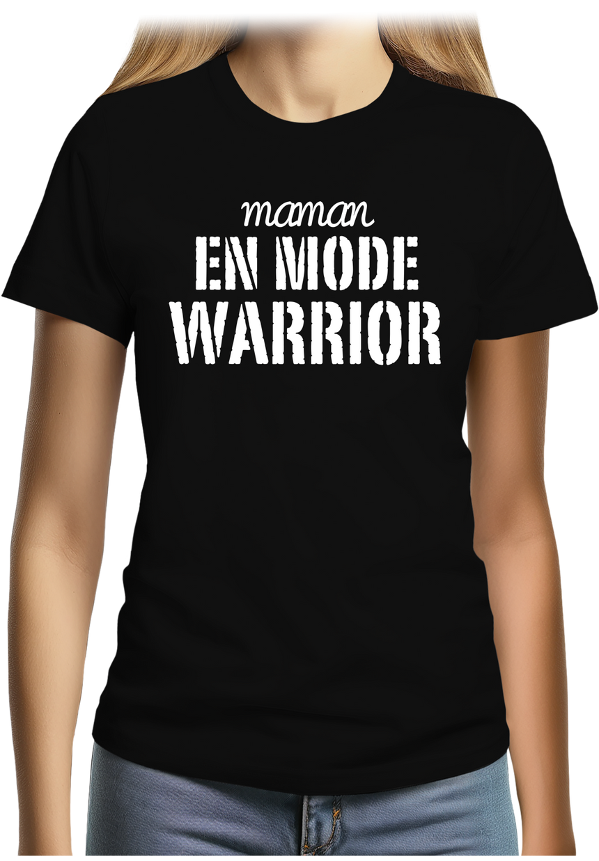 T-Shirt Femme Maman en mode Warrior
