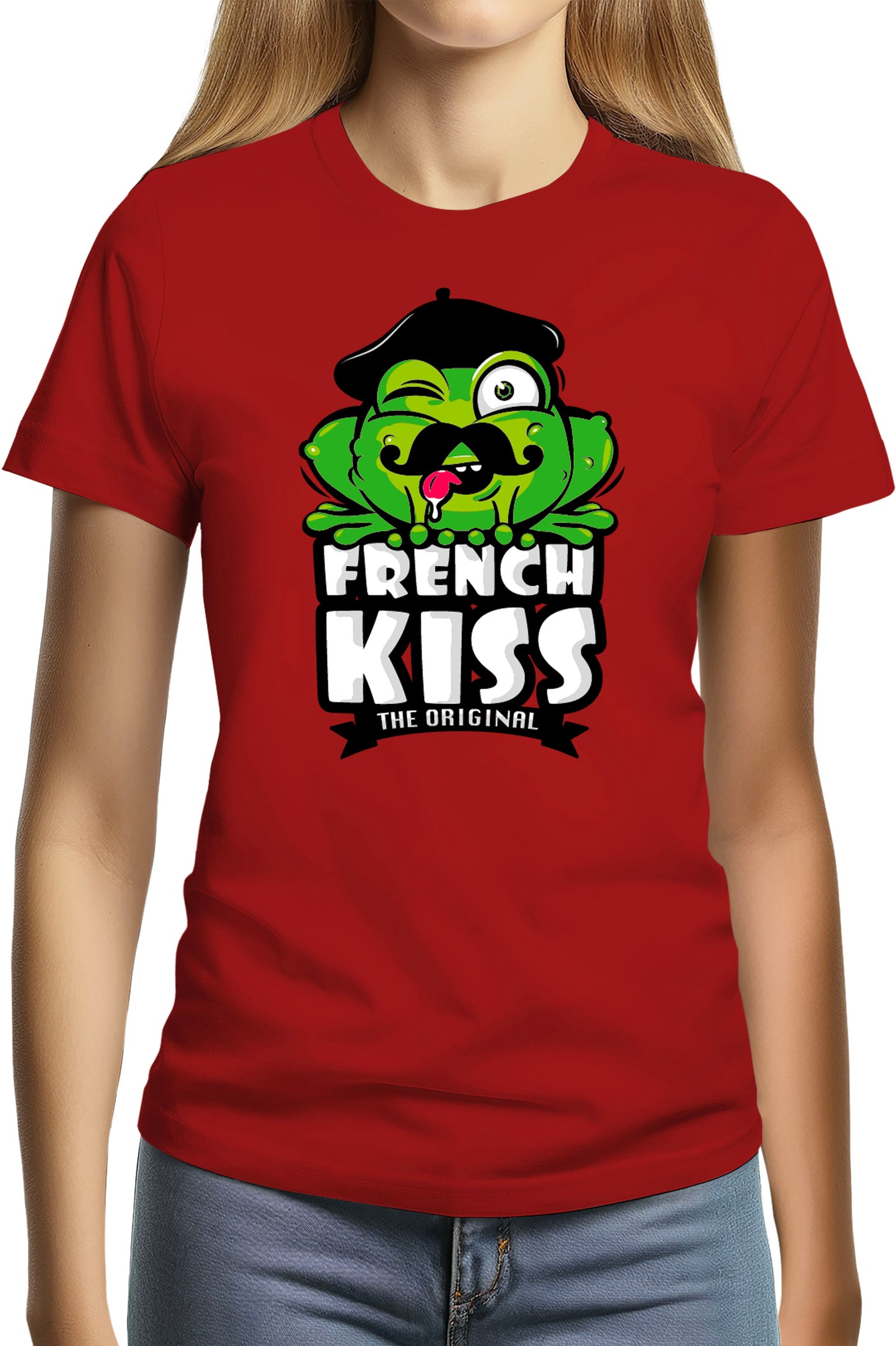 T-Shirt Femme French kiss la grenouille