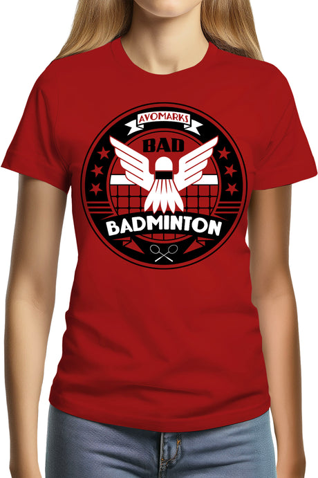 T-Shirt Femme Bad badminton university