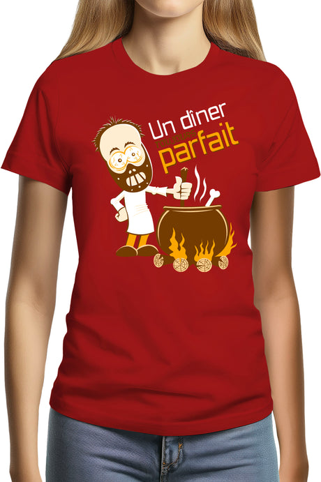 T-Shirt Femme Un Diner Toujours Parfait