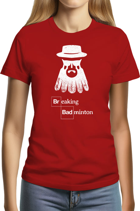 T-Shirt Femme Breaking Badminton