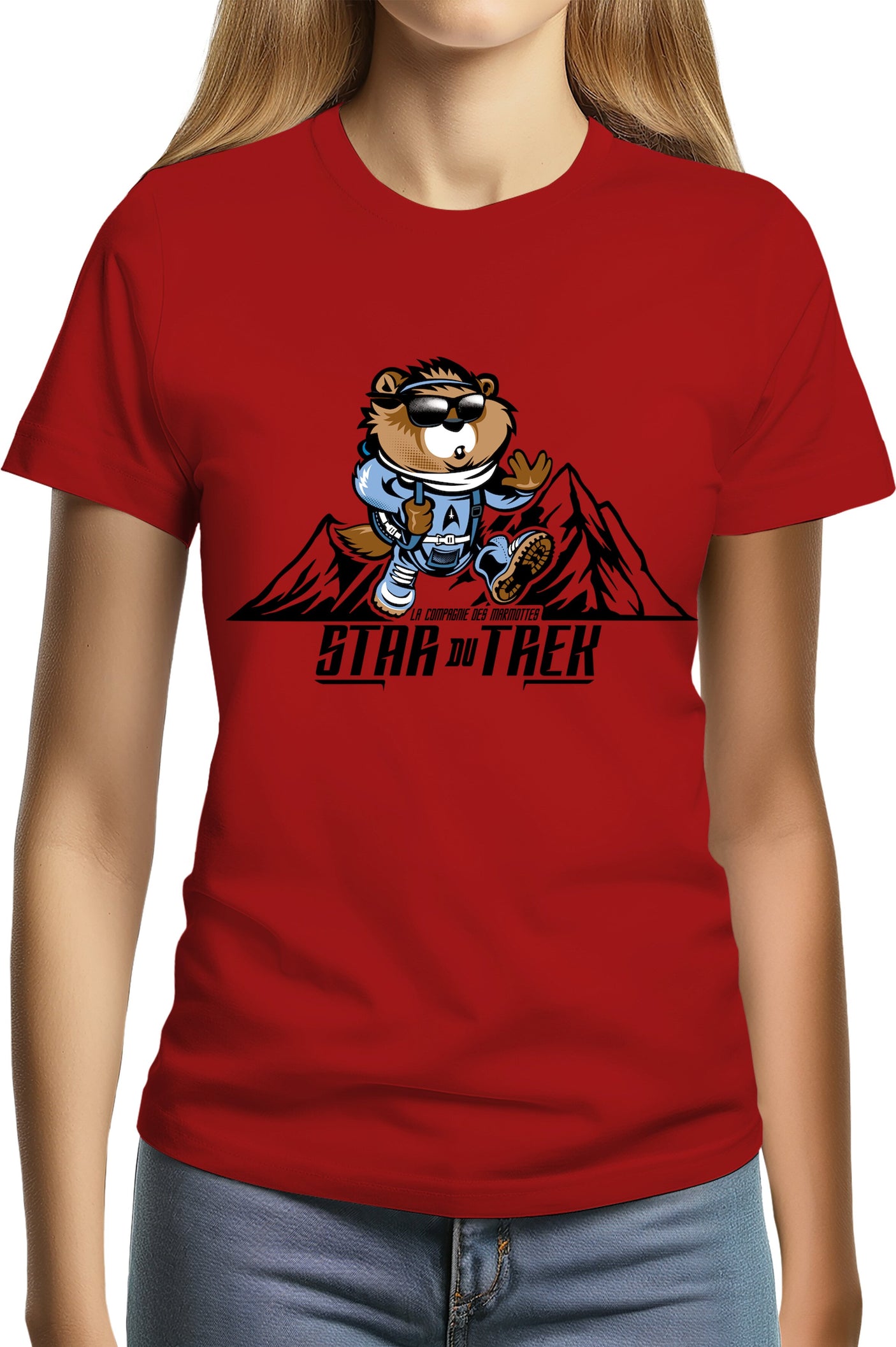 T-Shirt Femme La star du trek