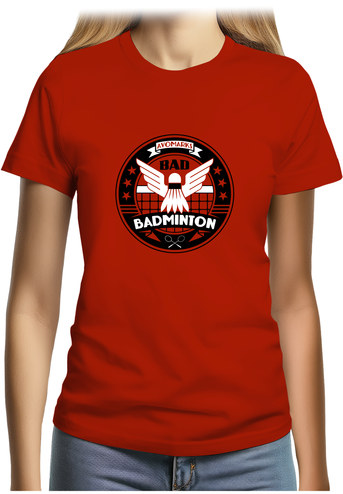 T-Shirt Femme Bad badminton university